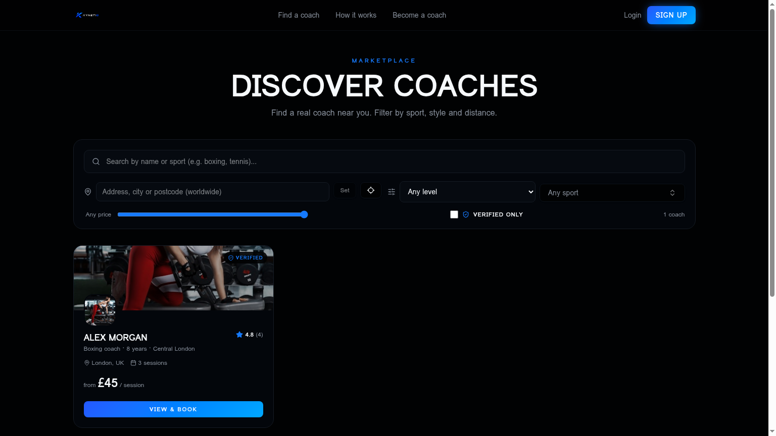 Coach marketplace