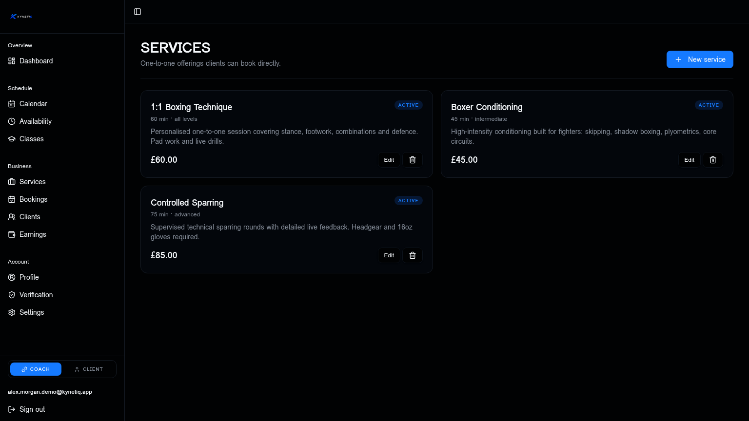 Services and packages